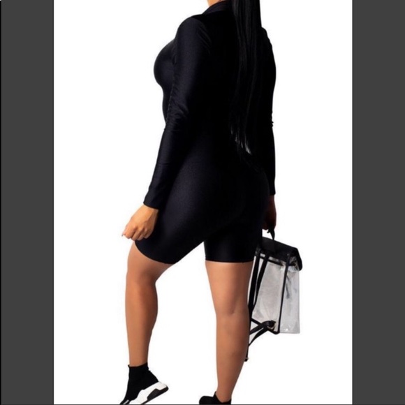 SALE 🔥🎉 Black Numeral Jumpsuit - Picture 2 of 5